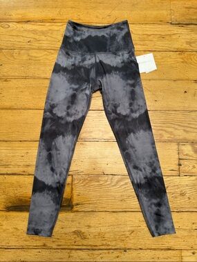 Beyond Yoga High-Waist Tie-Dye Leggings - Charcoal Gray